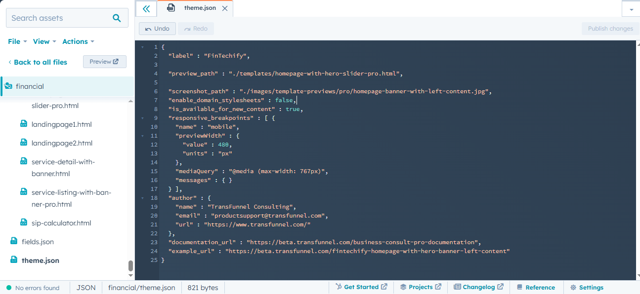 theme-json-fintechify