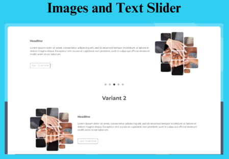 Images and Text Slider