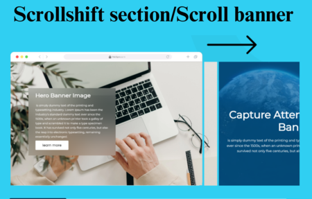 Scrollshift section/Scroll banner