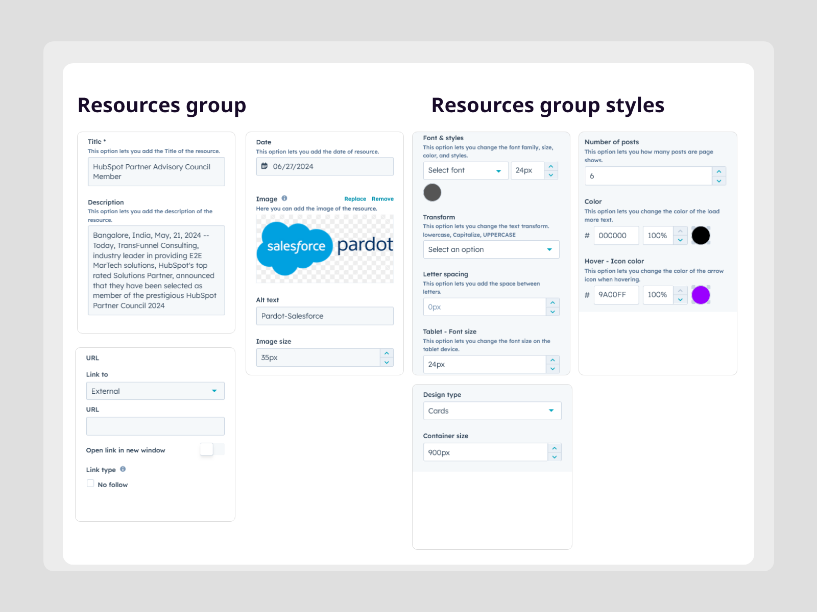 Customize the Repeater Content